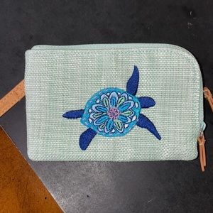 Double zip ID wallet Vera Bradley turtle